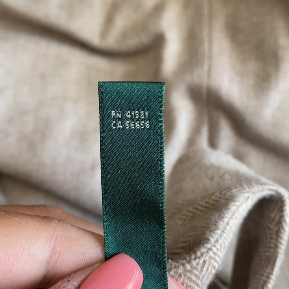 Lauren Taupe Herringbone A-Line Dress in 2X - Picture 7 of 9
